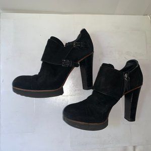 Tod's Good Sal Suede plateau ankle boots